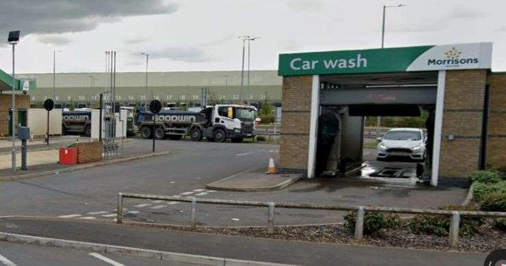 The existing carwash at the Morrisons garage at Queenborough would be demolished