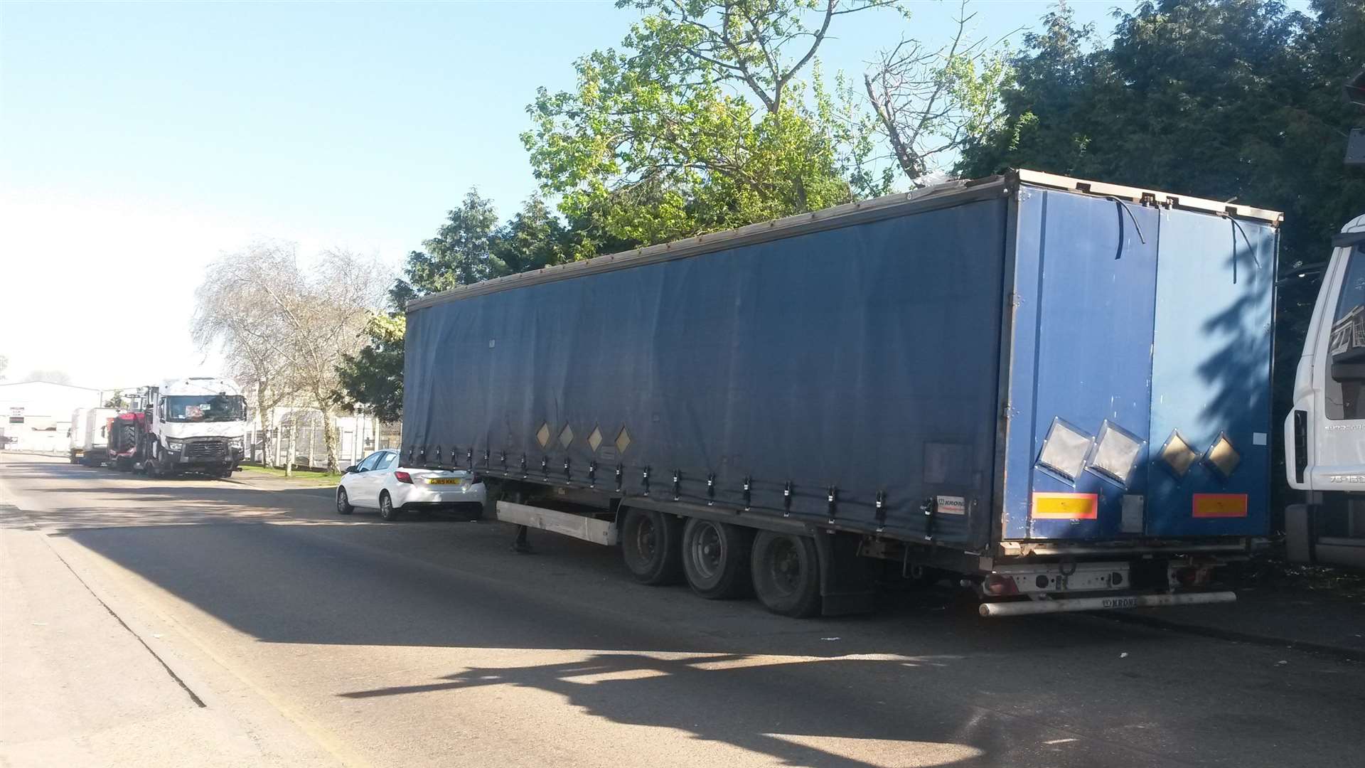 The trailer spotter on the Cobbs Wood Industrial Estate