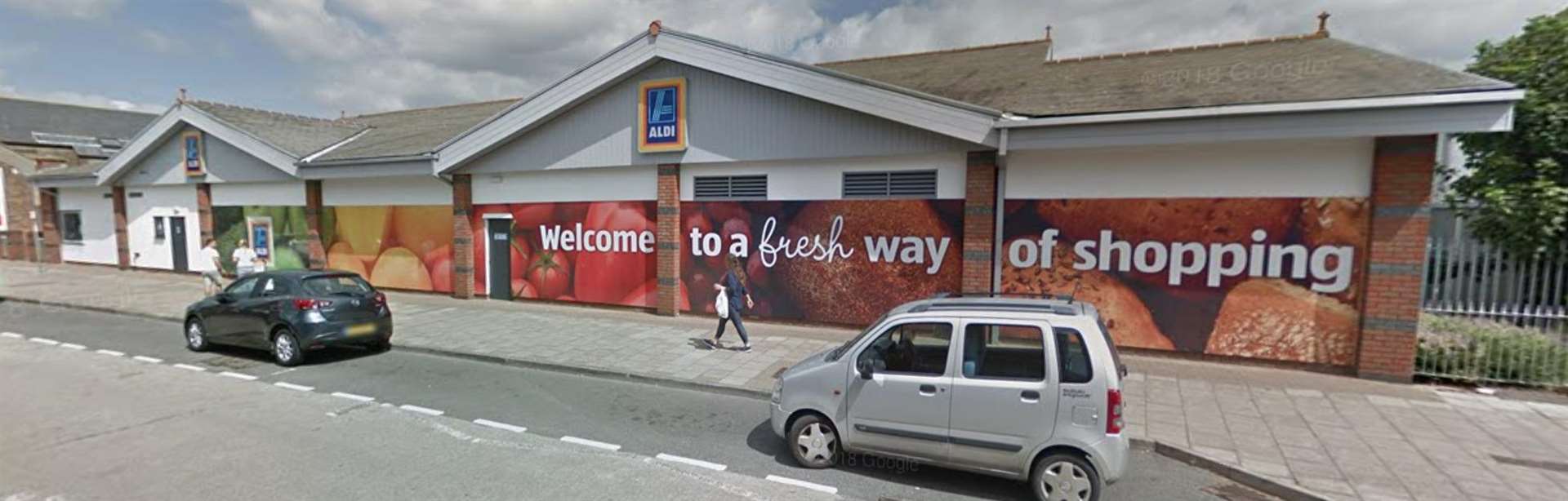 Please credit Google Streetview. Aldi on East Street, Sittingbourne. (2727472)