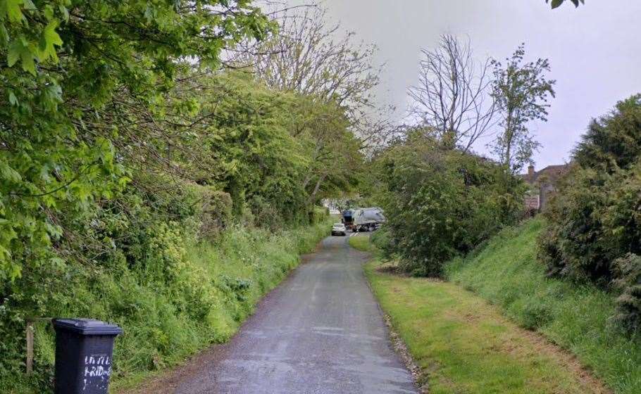 Police searched for a half-naked man spotted walking in and near Mill Lane in Bridge, Canterbury. Picture: Google