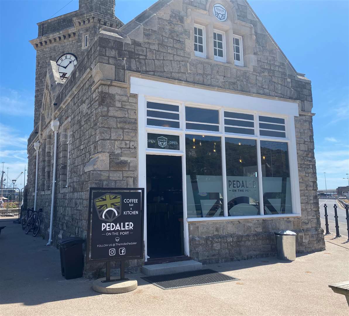 The Pedaler on the Port cafe in Dover