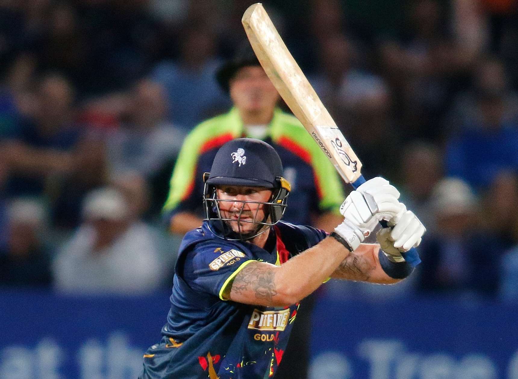 Darren Stevens in NatWest T20 Blast action Picture: Andy Jones