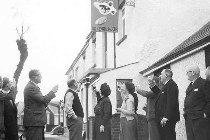 The opening of The Flying Saucer in 1951. Picture: Images of Medway