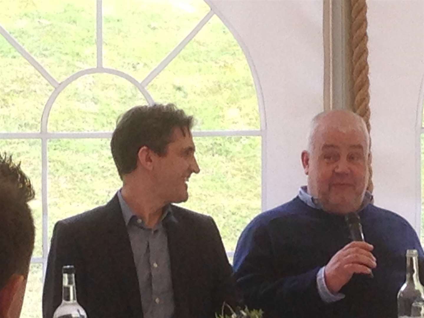 Stephen McGann and Cliff Parisi at the press conference for the launch of the new official Call the Midwife tours and exhibition