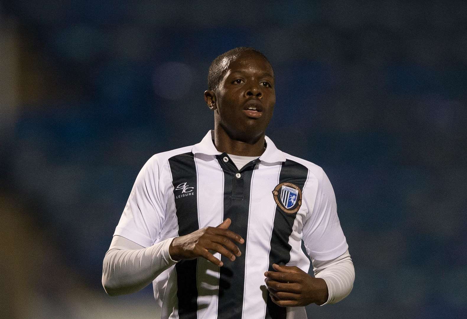 Miquel Scarlett appeared for the Gills in their Checkatrade Trophy match at Portsmouth Picture: Ady Kerry