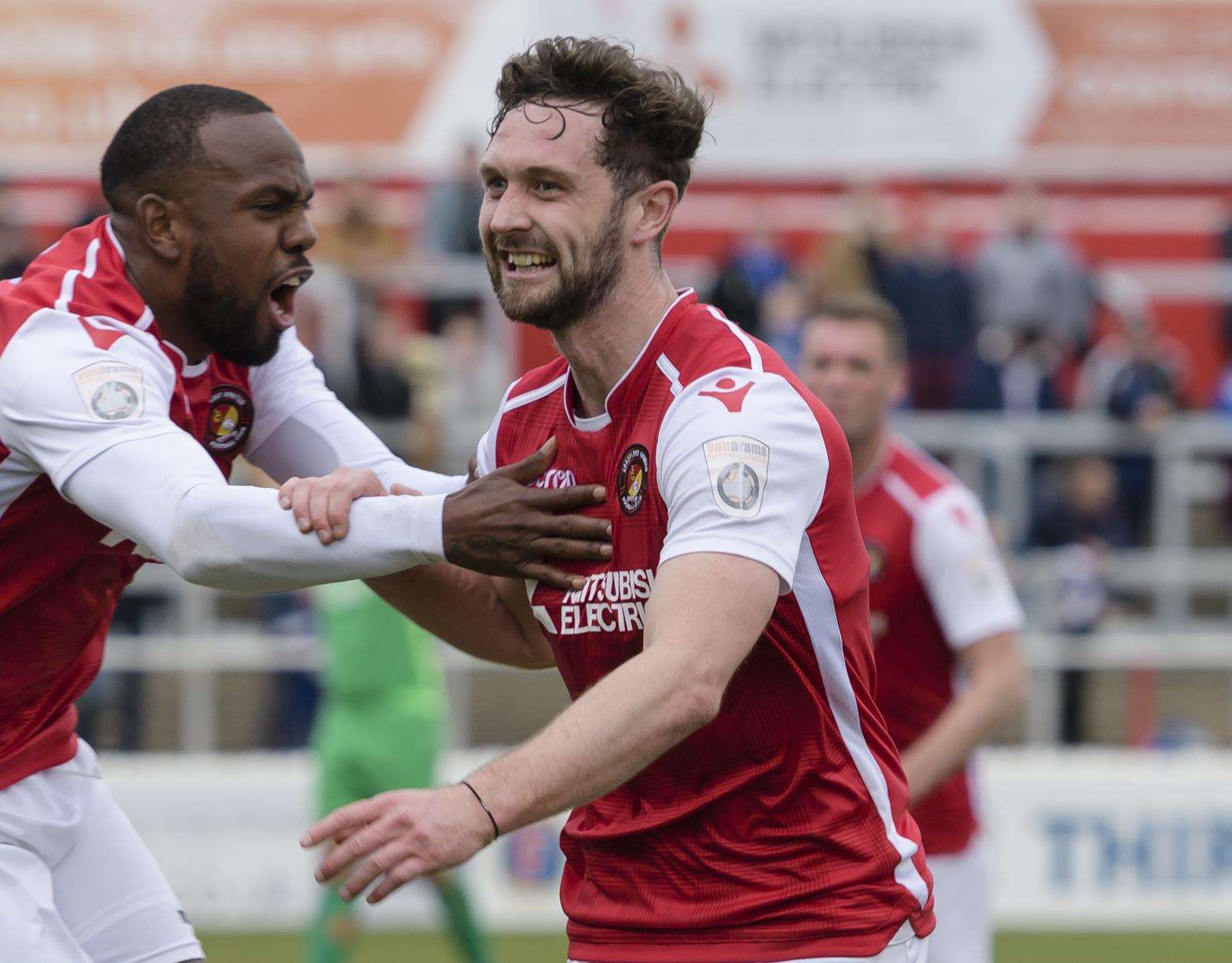 Dean Rance scored the winning penalty at Aldershot Picture: Andy Payton