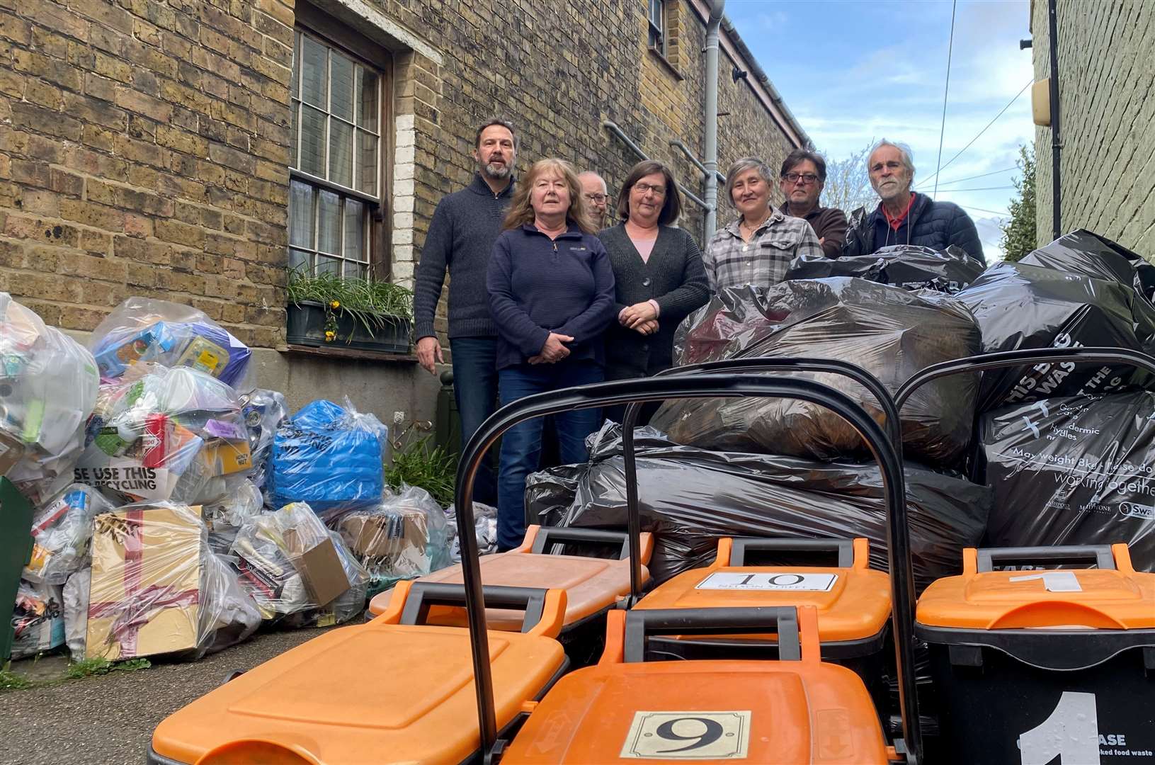 Residents of Nelson Street and Nelson Terrace in Faversham showed their frustration with rubbish piling up which has since been cleared