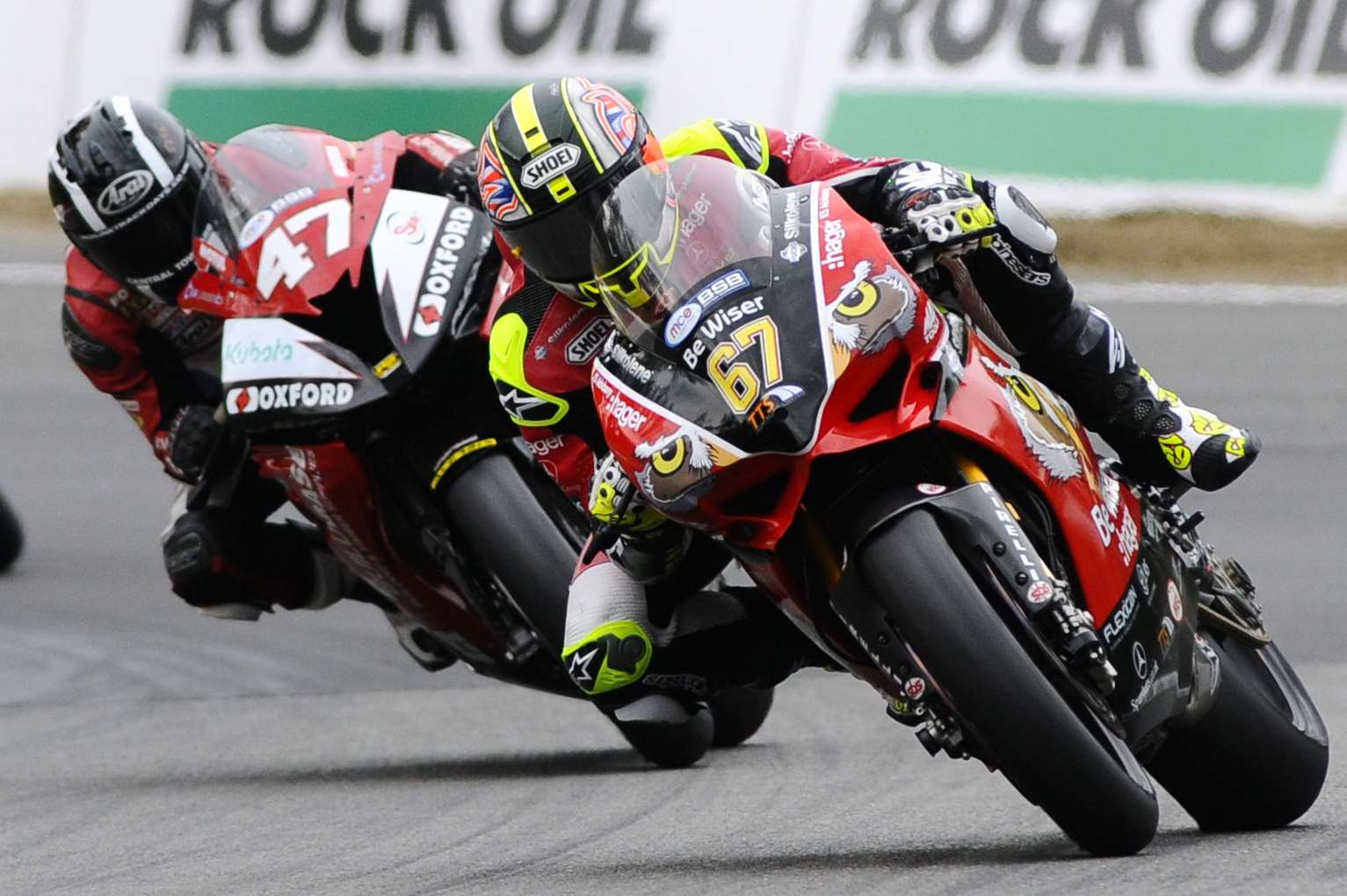 Byrne corners at Brands as he opened his victory account for the season Picture: Simon Hildrew