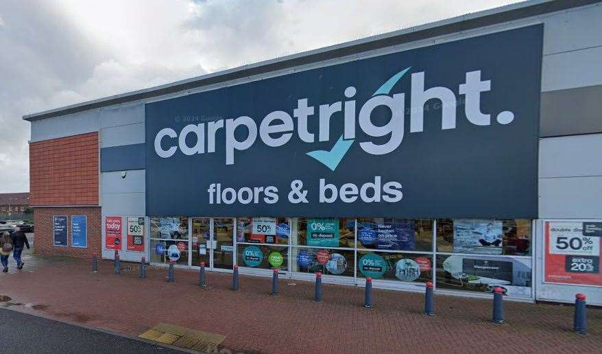 Carpetright at Sittingbourne Retail Park. Picture: Google