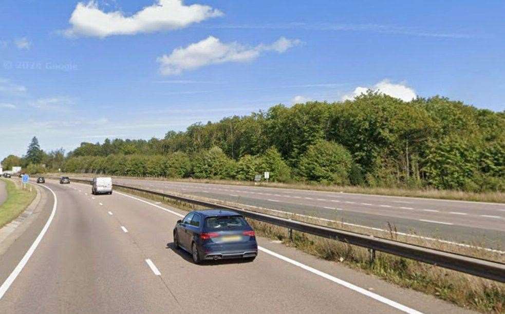 The accident on the A21 towards Tonbridge is causing slow traffic. Picture: Google