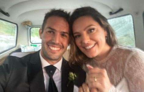 Kelly Brook and her husband Jeremy Parisi will be competing in the latest series. Picture: Parisi/Instagram