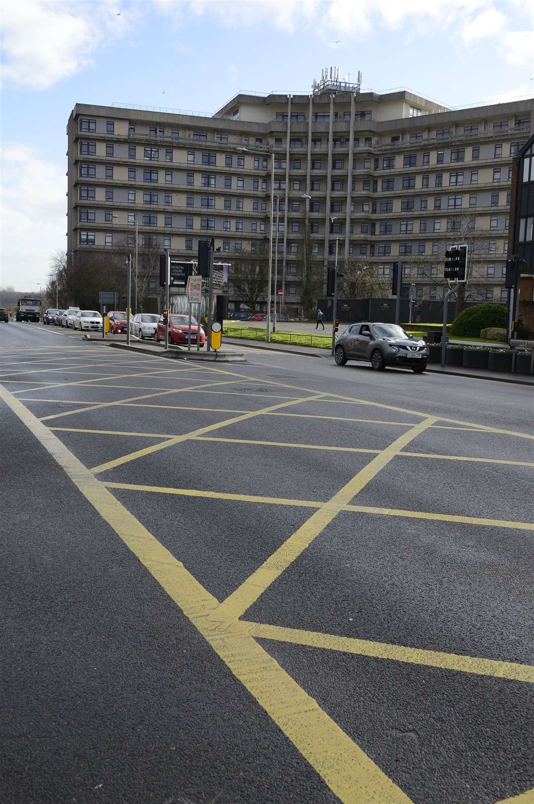 The box junction on Somerset Road and North Street