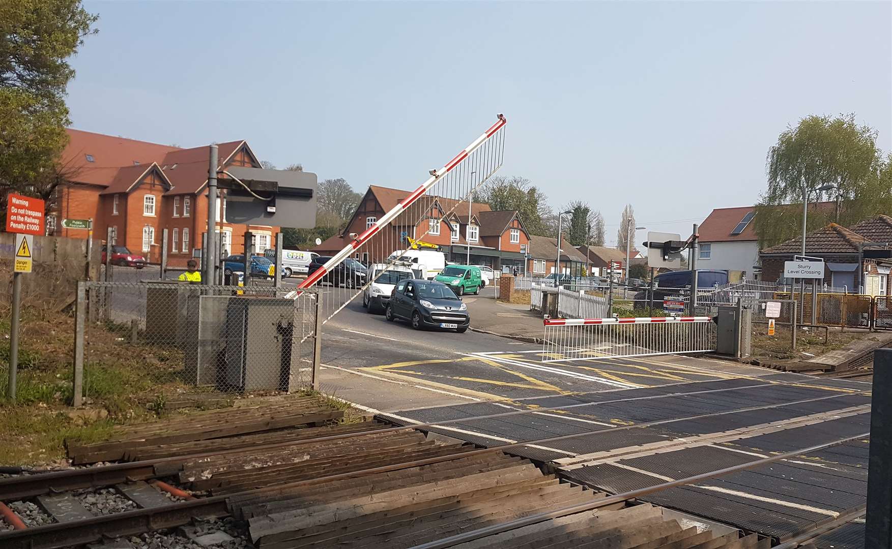 A woman was reportedly bitten by a dog at Sturry level crossing