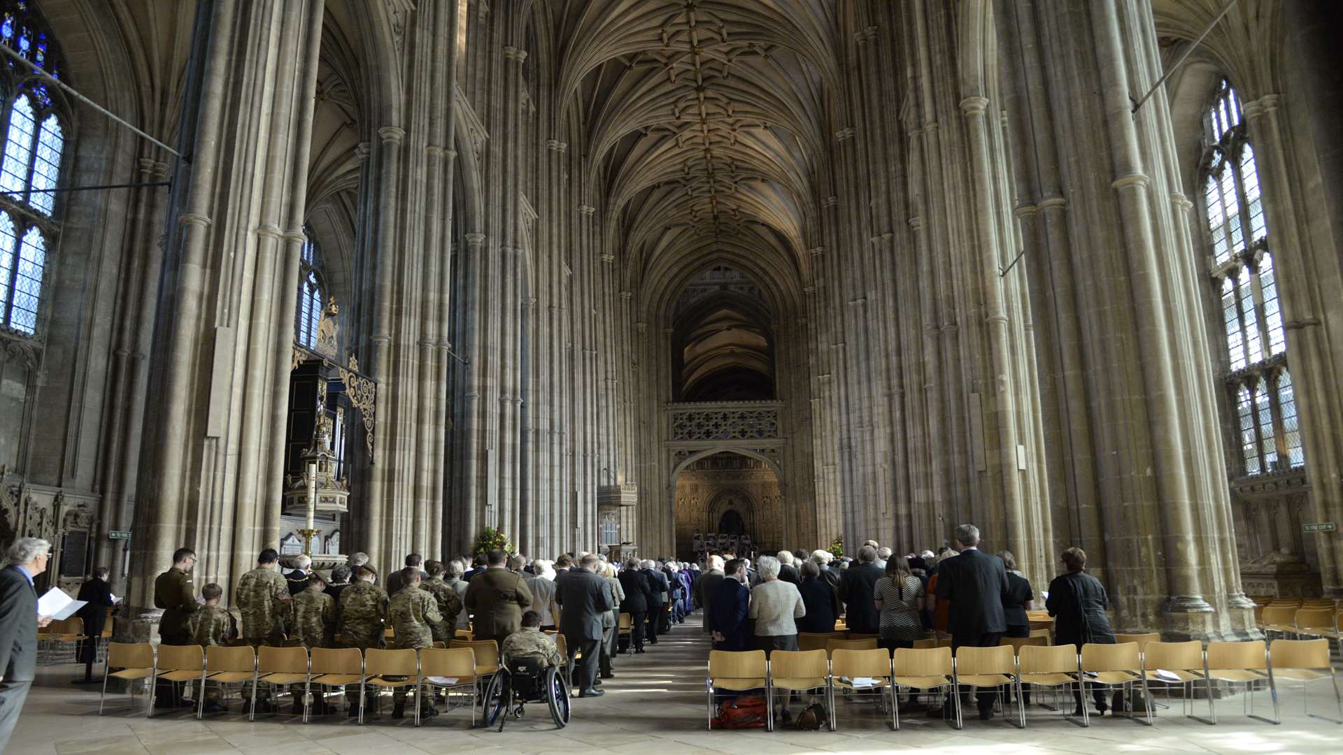 The nave of Canterbury Cathedral