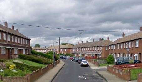 The alleged aggravated burglary happened in Larksfield Road in Faversham. Picture: Google street views (18201779)