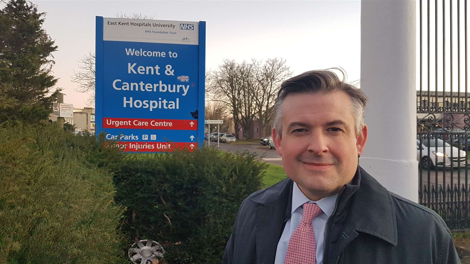 Shadow Health Secretary Jon Ashworth outside the K&C