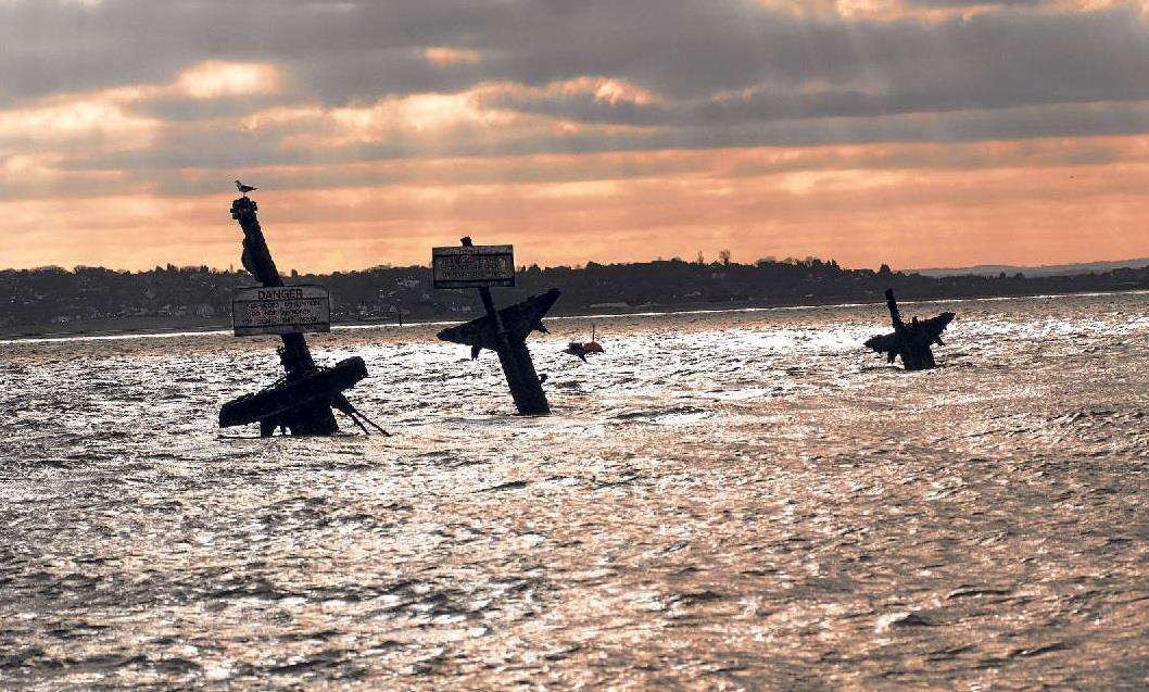 Wreck of the Richard Montgomery. Picture: Barry Crayford