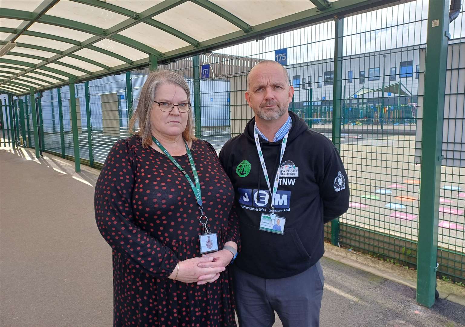 Principal Peggy Murphy and head teacher Tim Williams says it is “extremely frustrating”