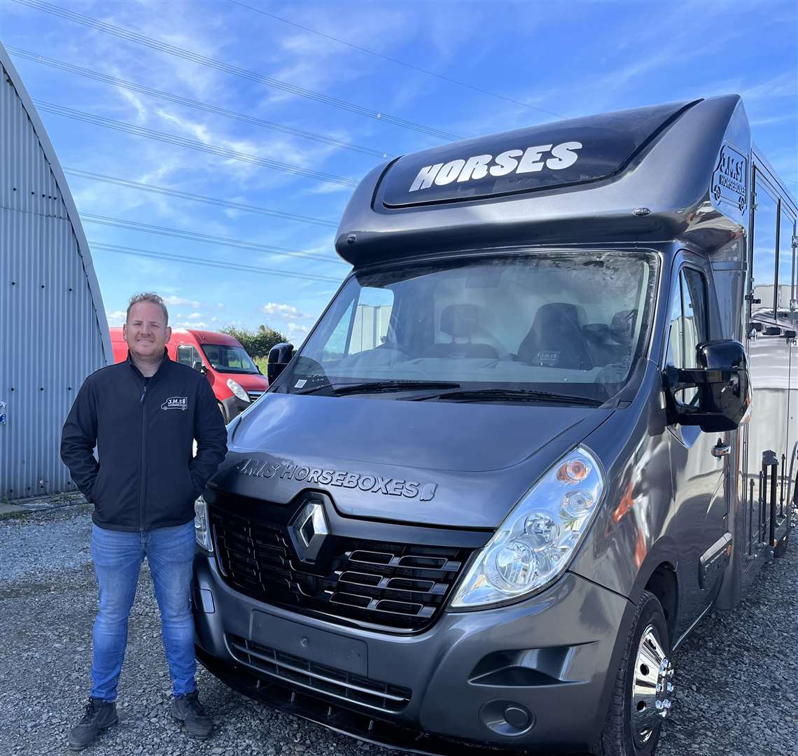 John Stevens with one of his sought-after horseboxes