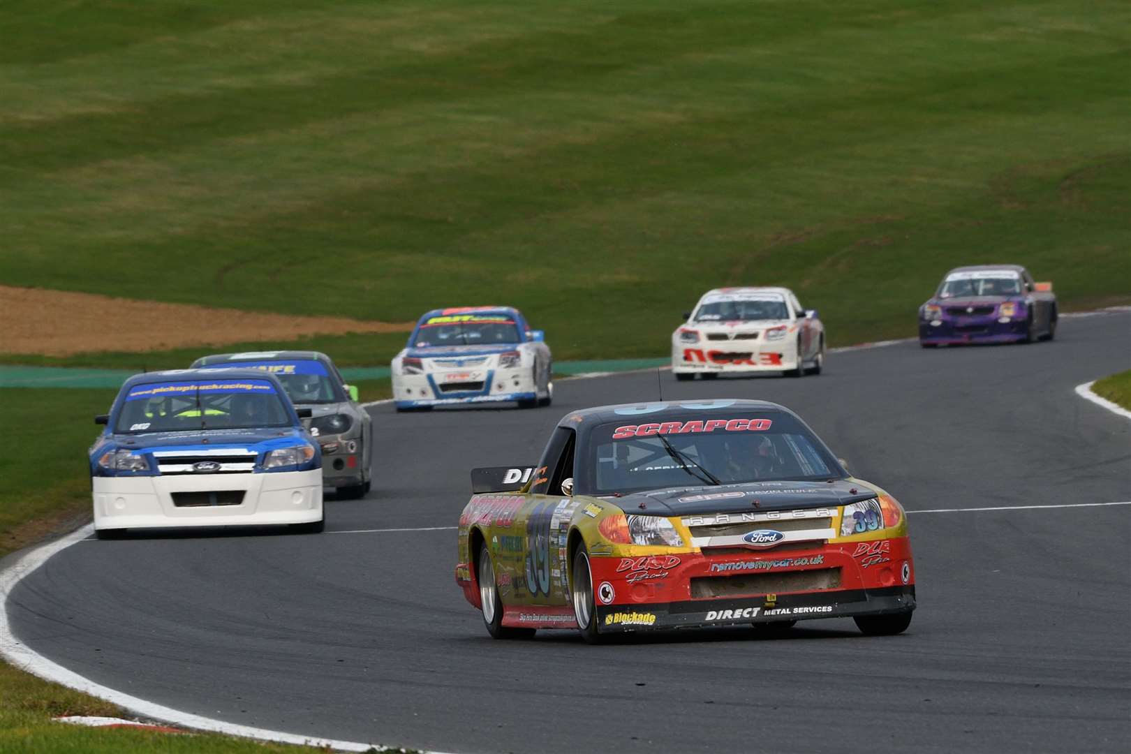 Paddock Wood's Danny Hunn (39) finished eighth in the Pickup Truck racing championship. Picture: Simon Hildrew (52936765)