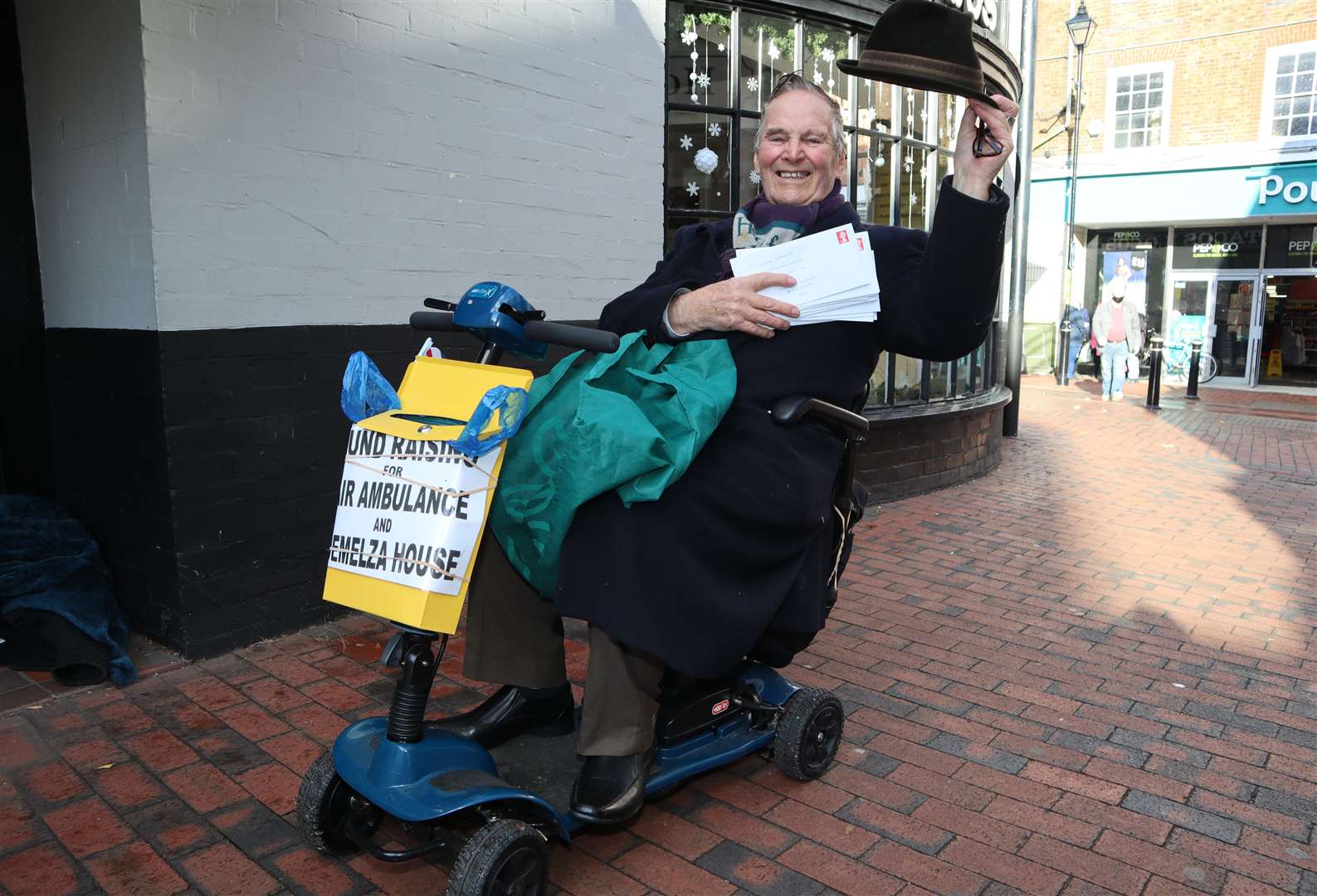 Dale Howting, also known as Sittingbourne's whistling postman, was taken to hospital following a fall. Picture: John Nurden