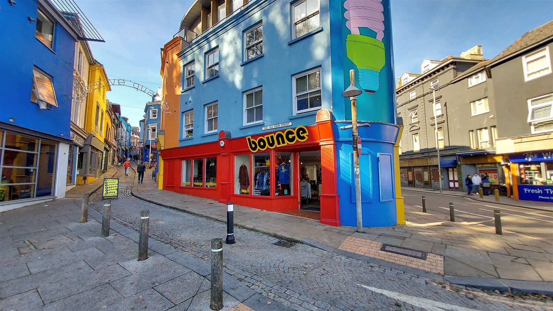 The Old High Street in the Creative Quarter, Folkestone