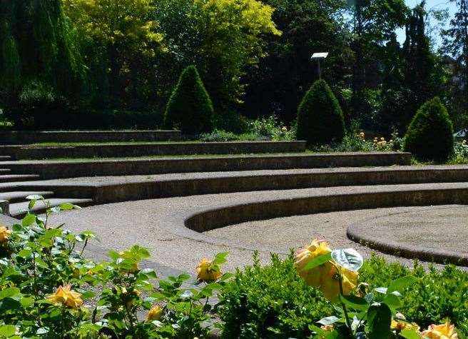 The amphitheatre before it was damaged