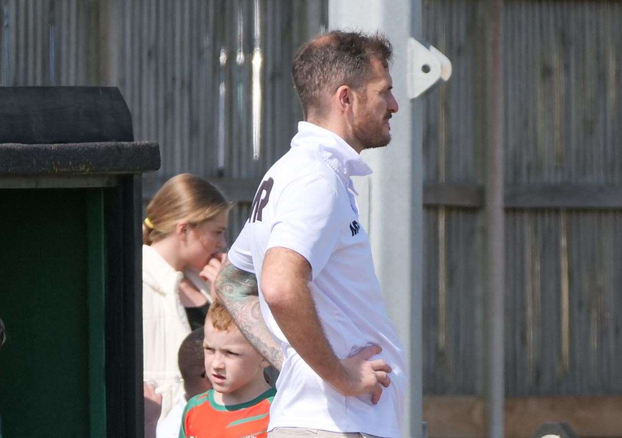 Lydd Town caretaker boss Ryan Smith. Picture: John Botten