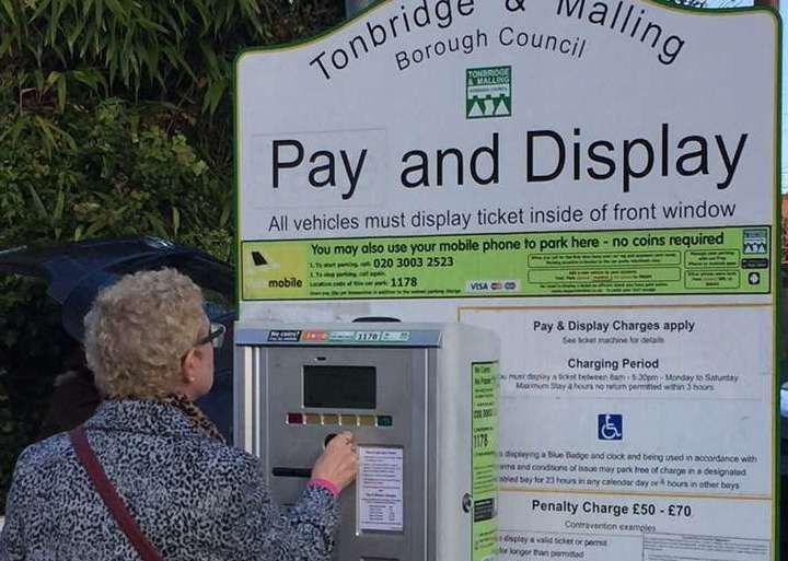 Parking fees have gone up across Tonbridge and Malling