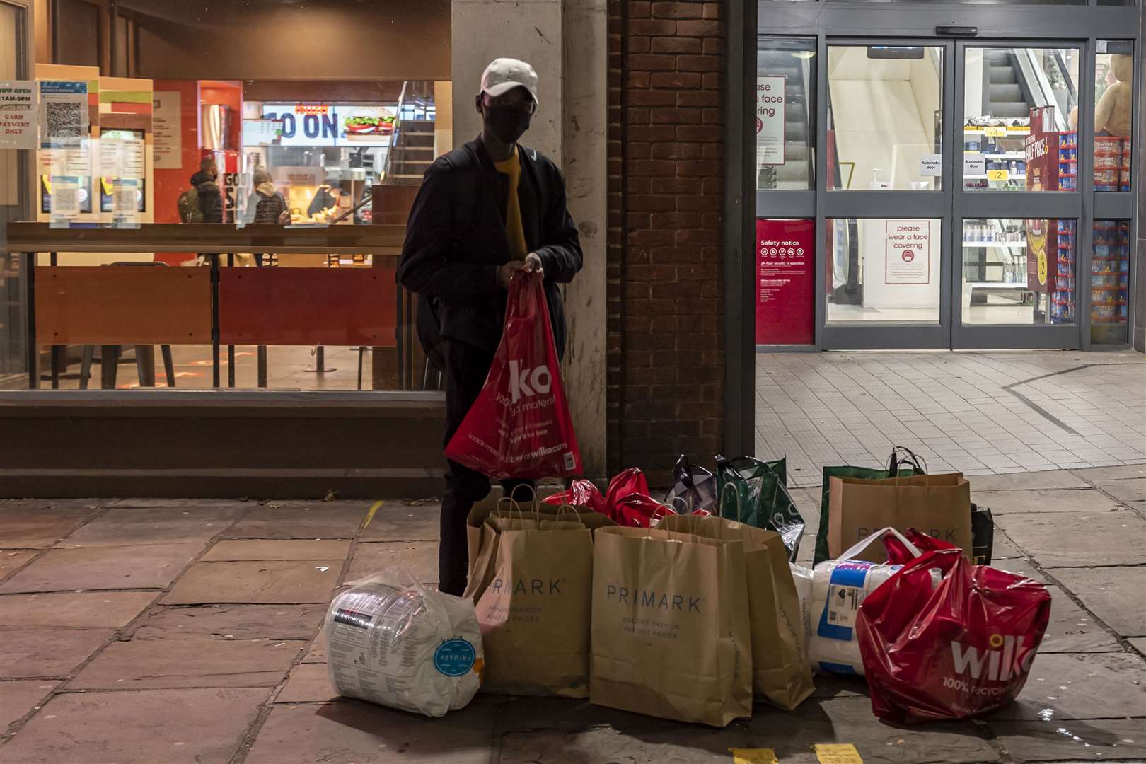 A busy shopper in Canterbury on Wednesday night. Pictures: Jo Court