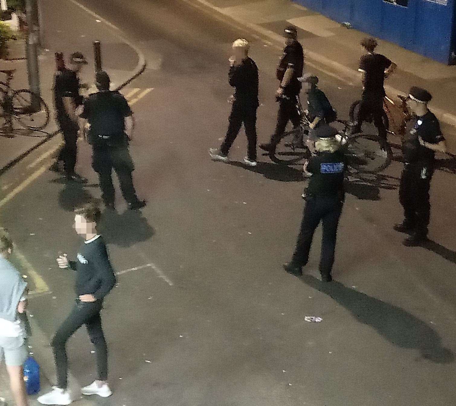 Police were called to Broadstairs harbour for the first fireworks session of the year. Picture: @PresentCompany (13977776)