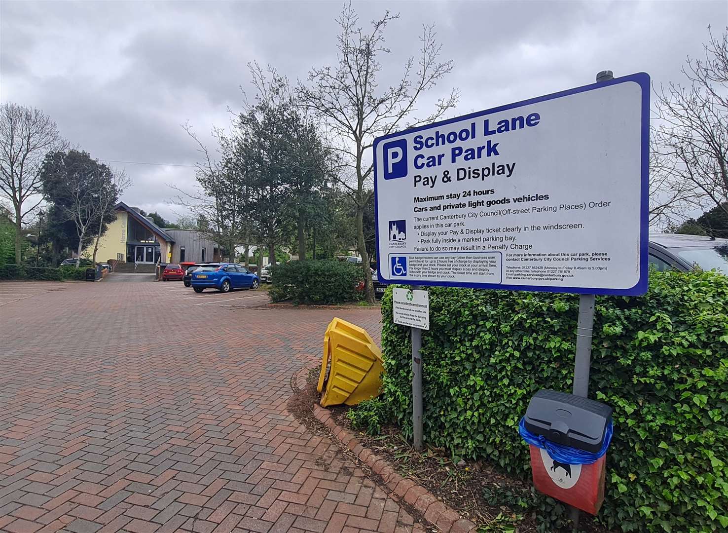 The number of people using School Lane car park in Herne has fallen by almost 35% since the new charges were brought in