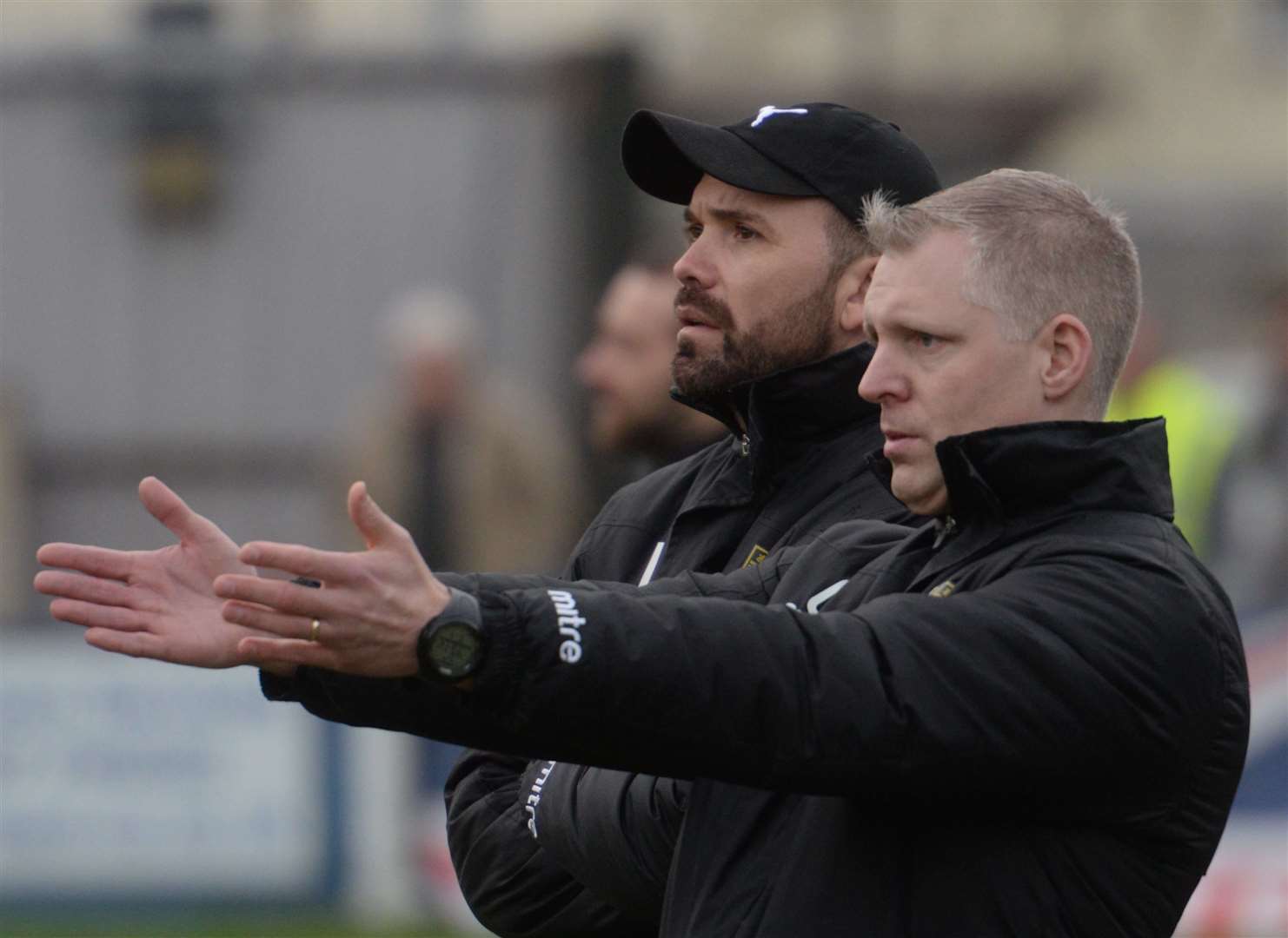 Chris Lynch has been succeeded by assistant manager Darren Blackburn, left Picture: Chris Davey