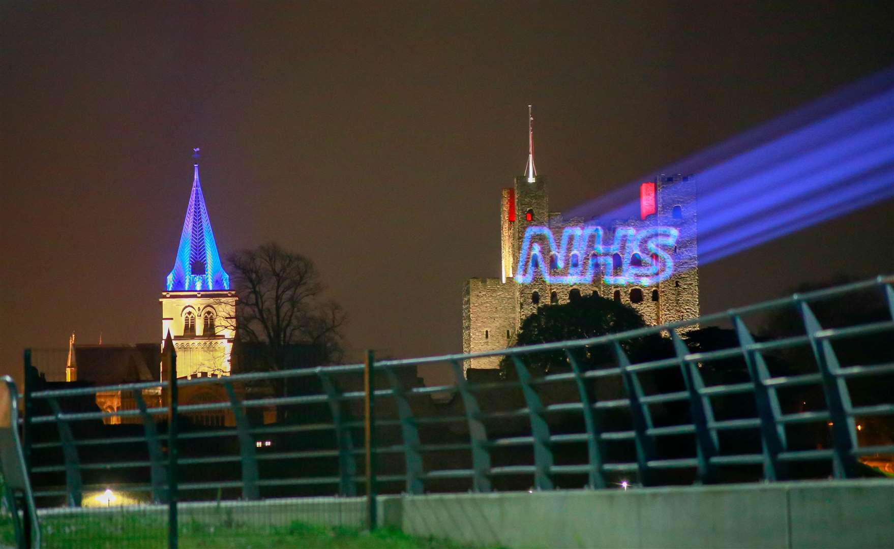 The castle played its part for Clap for Carers while it was closed