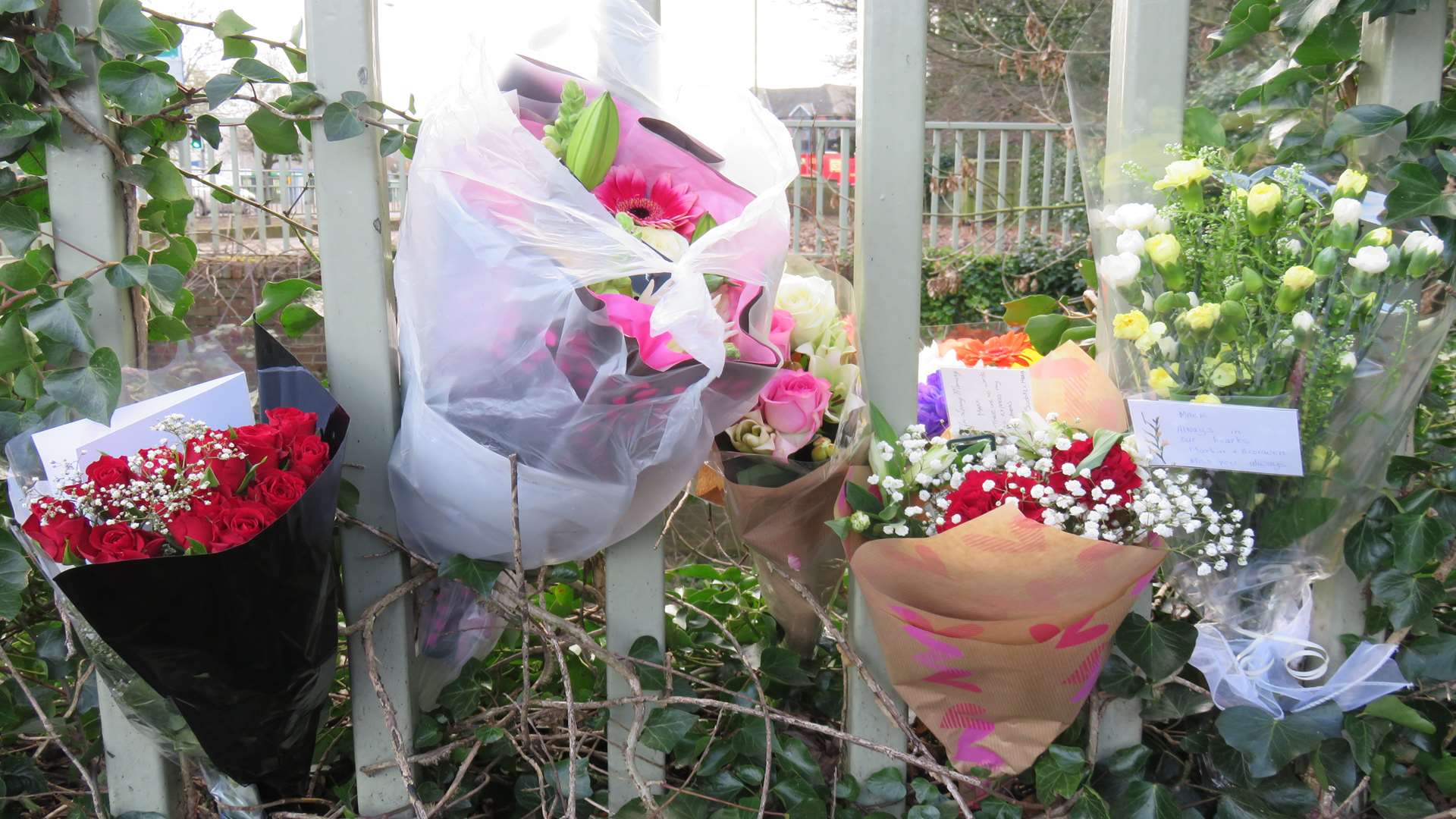 Floral tributes were left for Mark