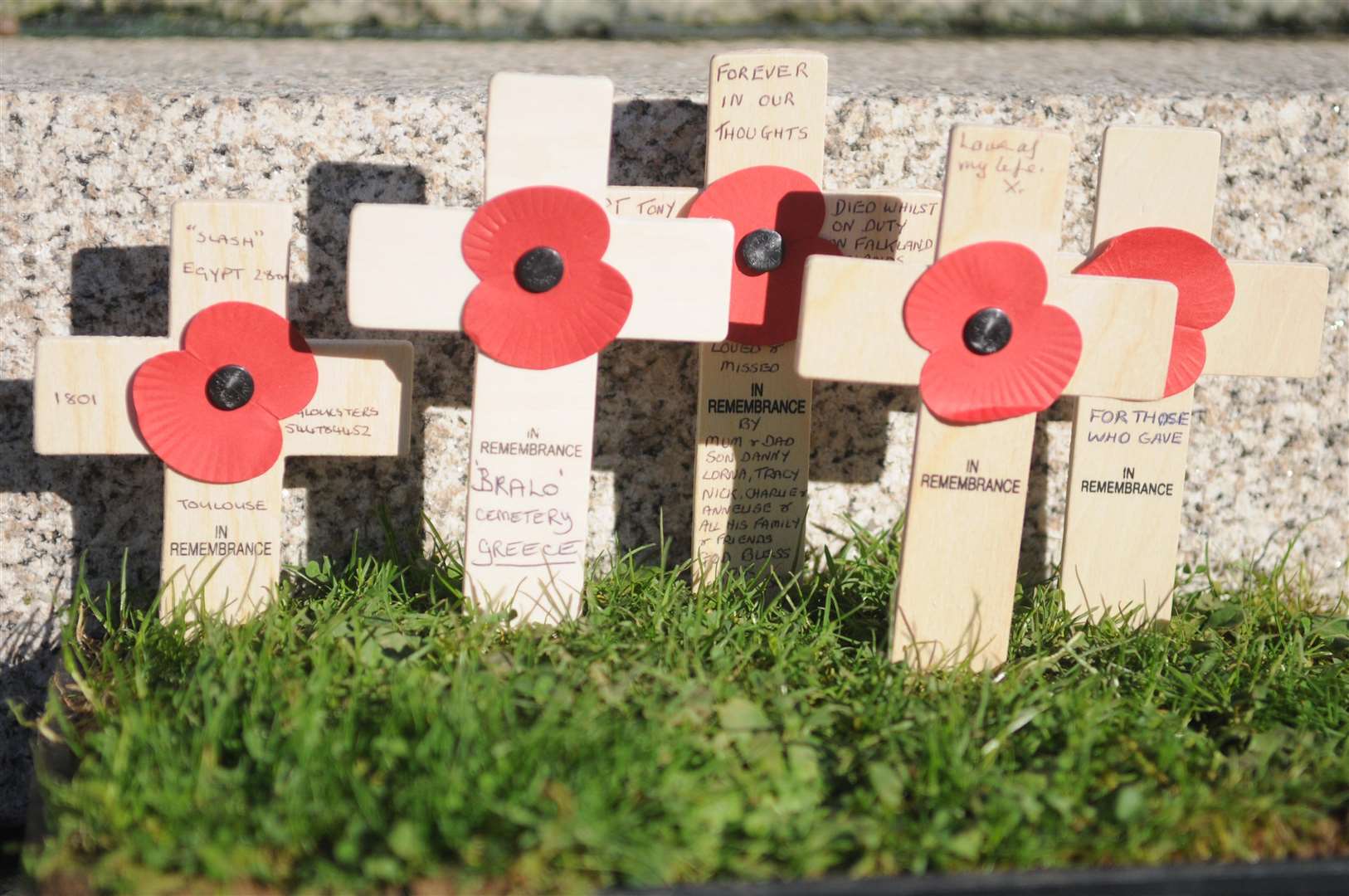 From 2013 the war memorial, West Terrace, Folkestone Remembrance Sunday parade and service Picture by Wayne McCabe