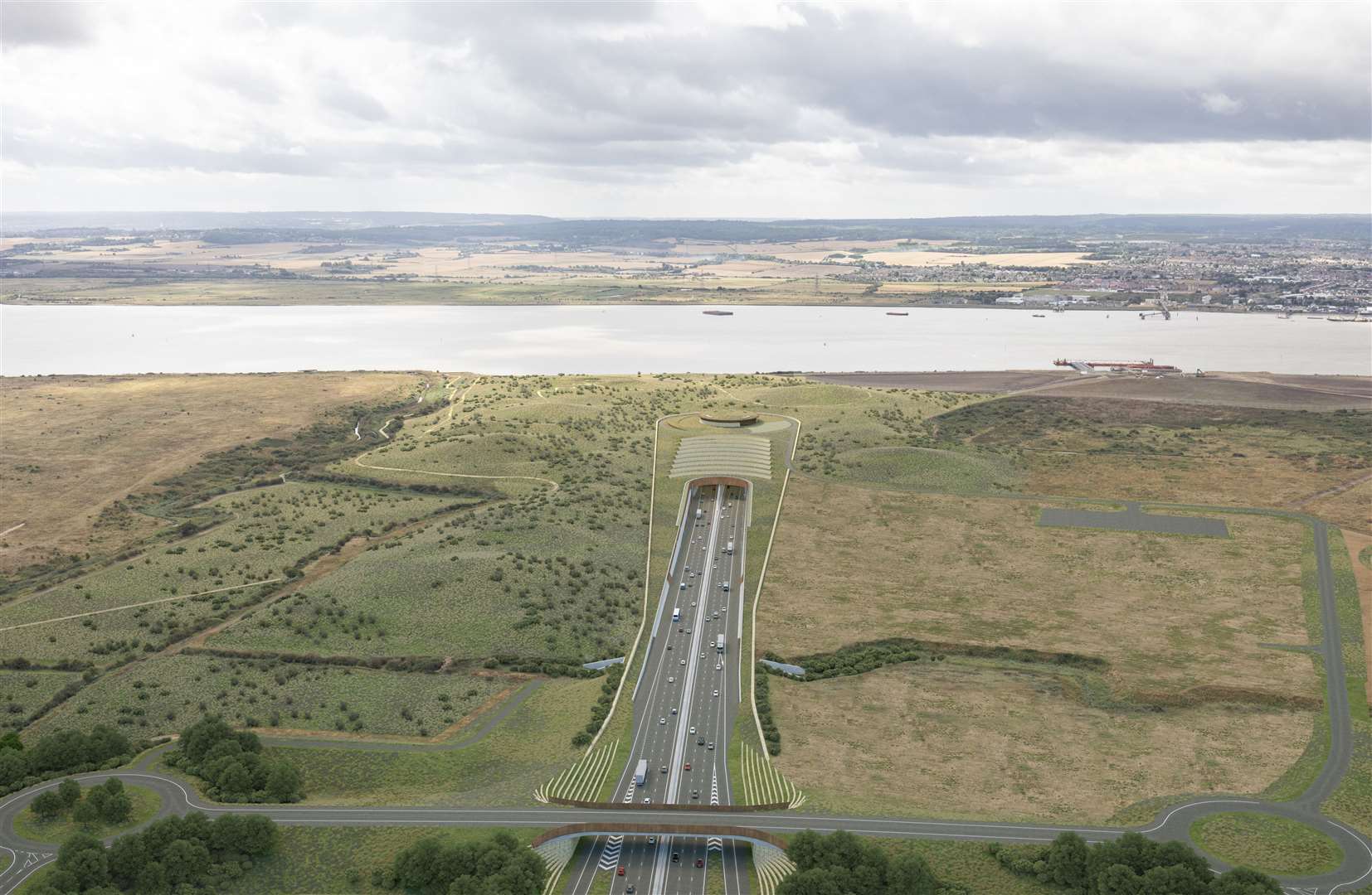 Proposed northern tunnel entrance to the Lower Thames Crossing. Picture: Joas Souza Photographer