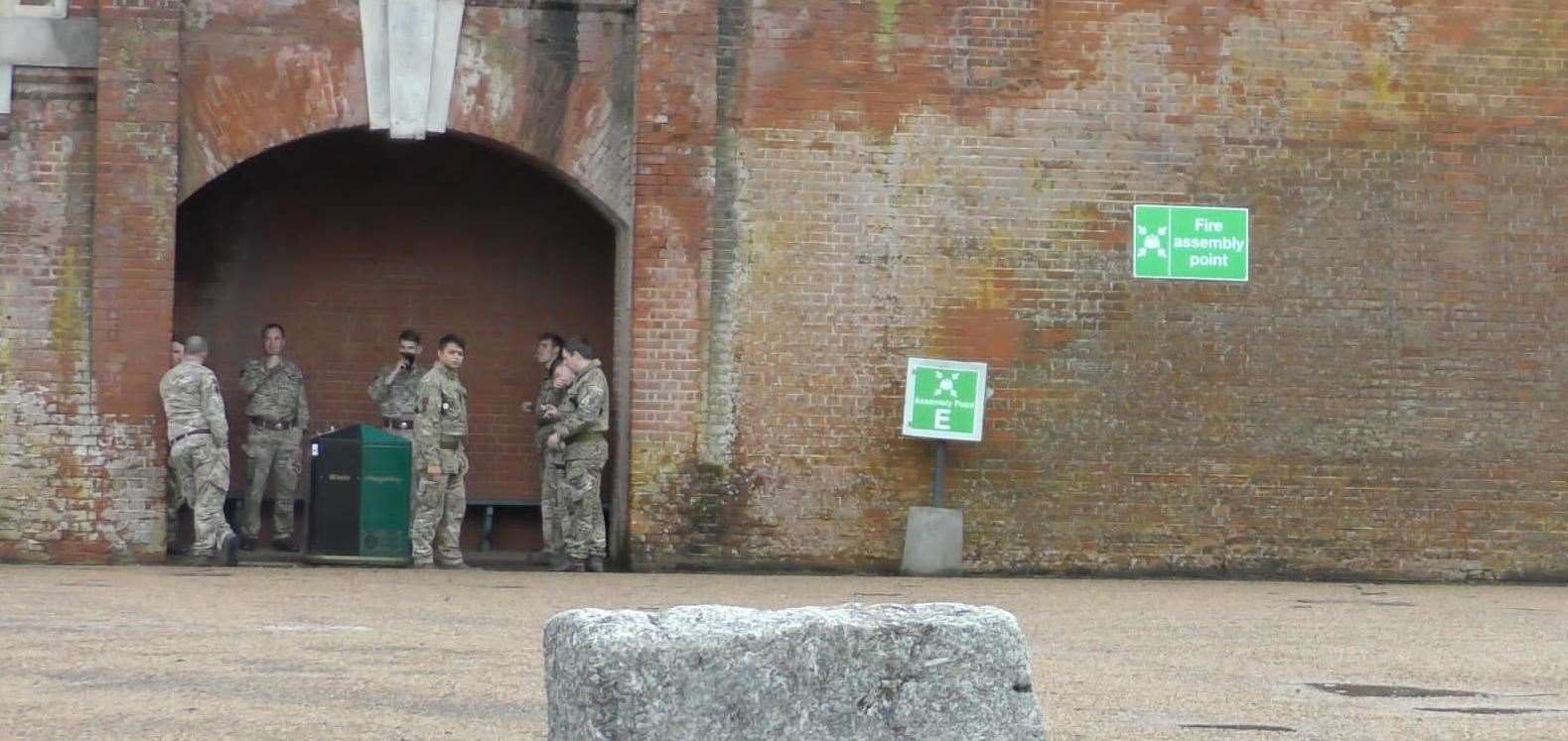 The military has been setting up a testing site at the University of Kent's Medway Campus in Chatham