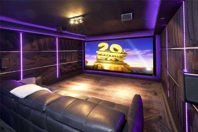 Cinema room inside Maidstone's priciest house. Picture: Zoopla / Savills