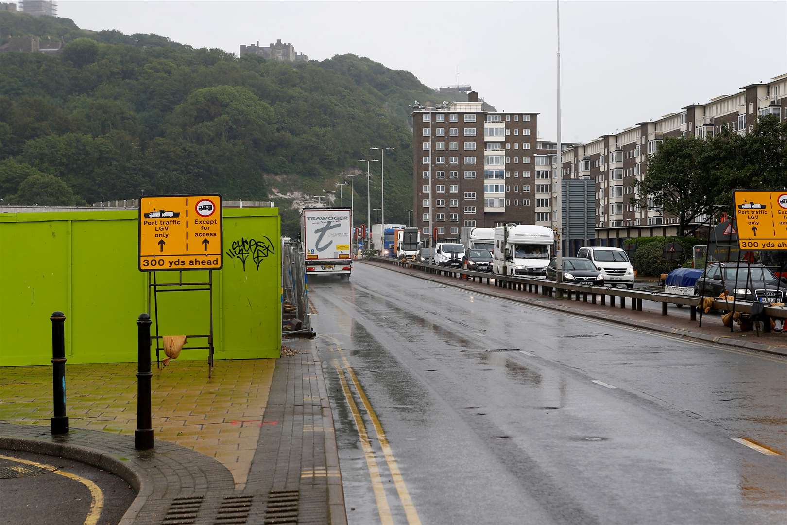 No queues at all on the dual carriageway heading towards the Port of Dover when this picture was taken on Saturday morning