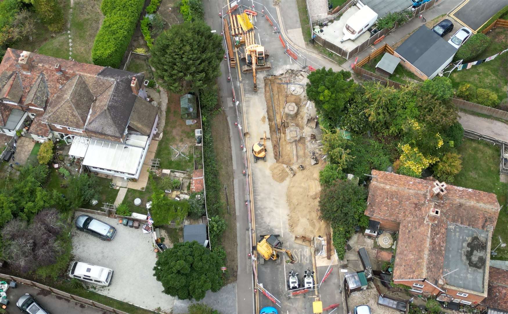 Work to repair the sinkhole under Kennington Road is now complete. Picture: Barry Goodwin