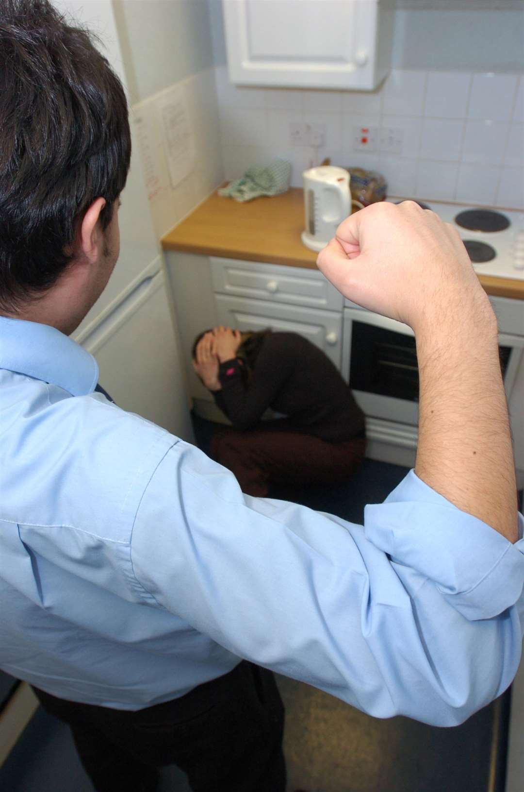 Man on woman violence, stock image Photo by Barry Goodwin