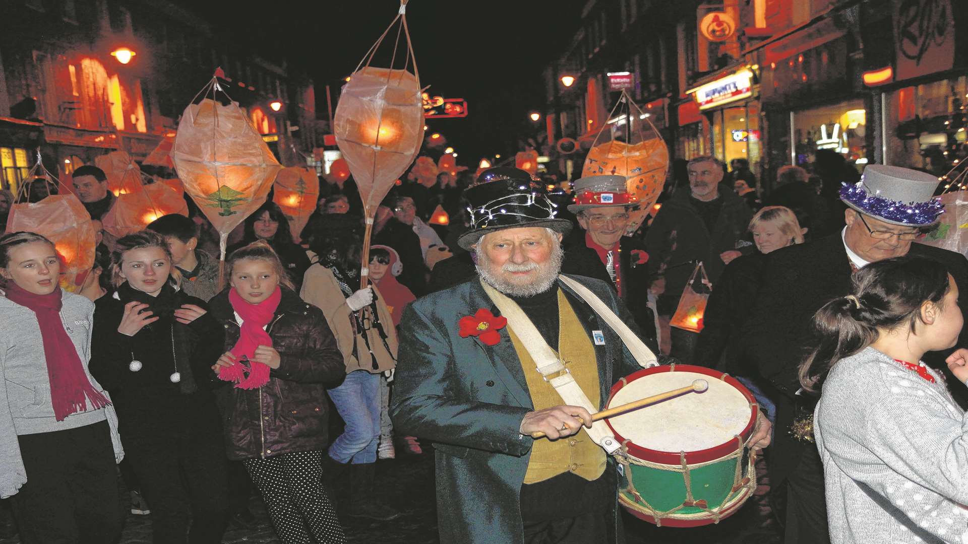 The parade as it continues along The Broadway