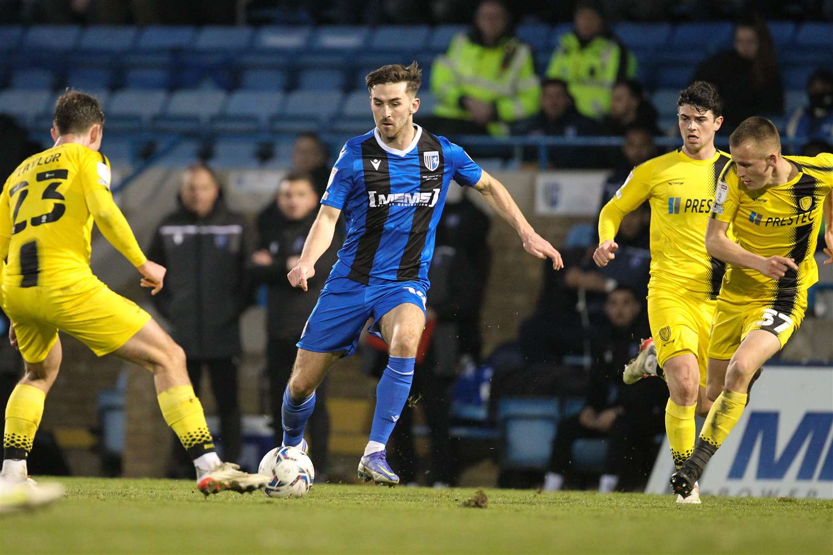 Robbie McKenzie scored for Gillingham against Burton Albion Picture: KPI