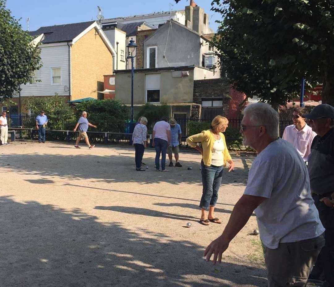 Peter Hulcoop playing at Charlotte Court in Ramsgate