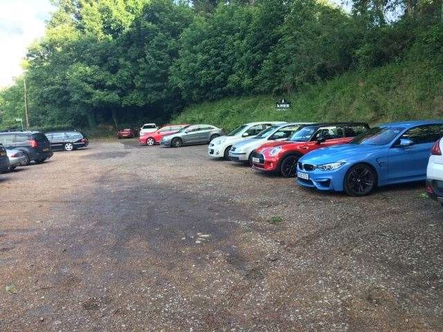 There’s a stack of space in the pub car park just across the road