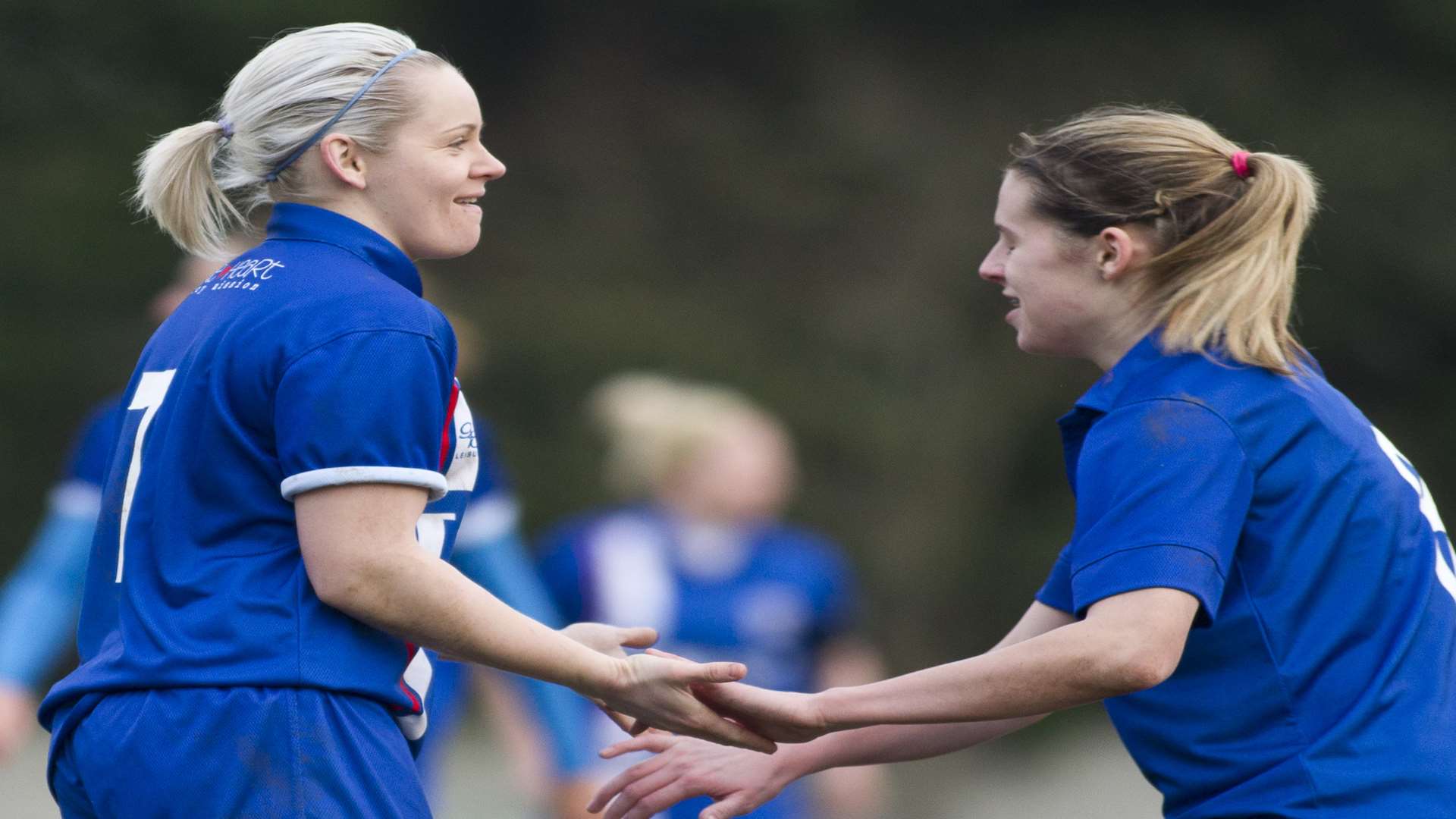 Louise Lorton celebrates scoring for Gillingham