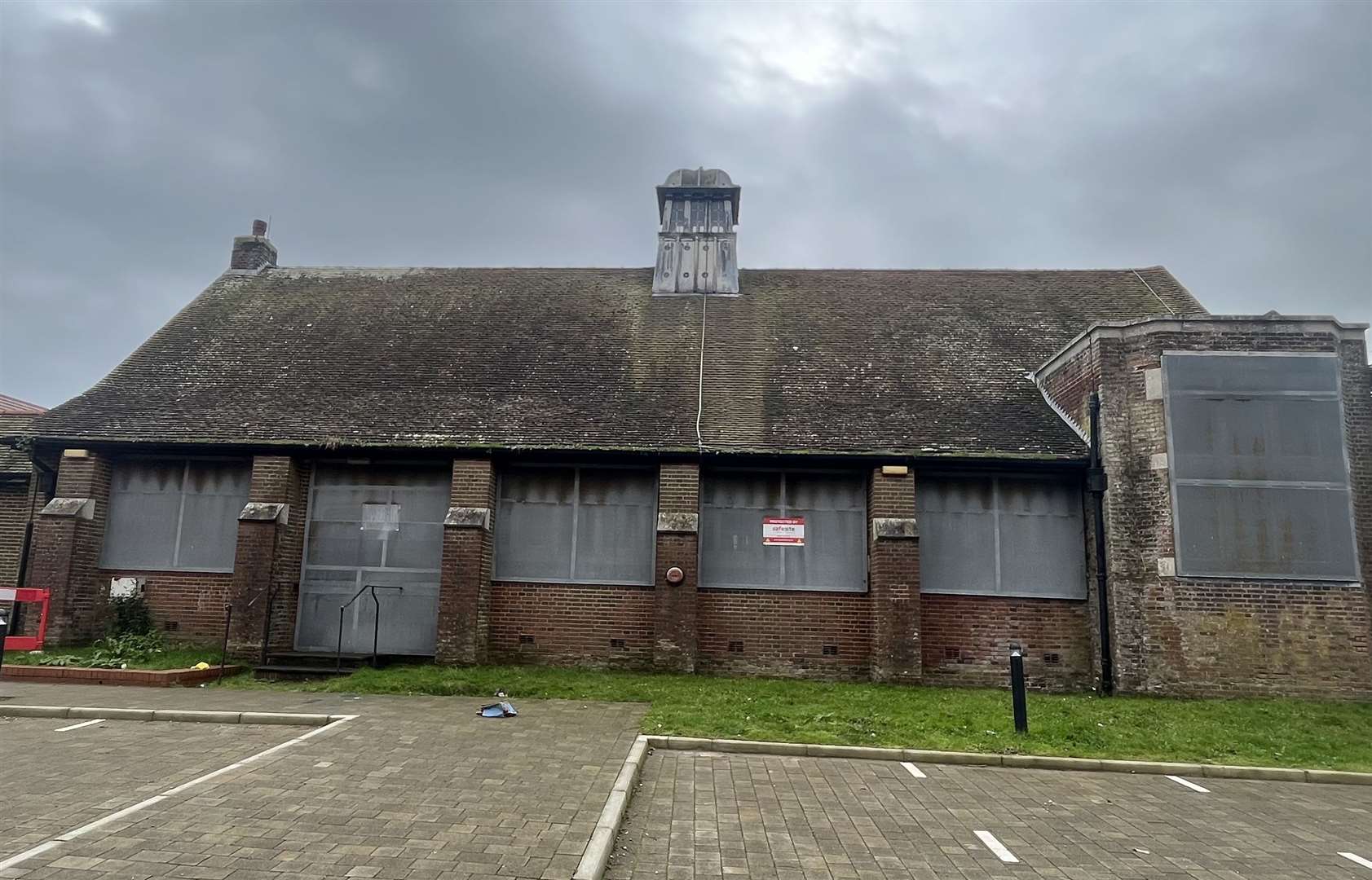 The Sir John Moore Memorial Hall is currently boarded up