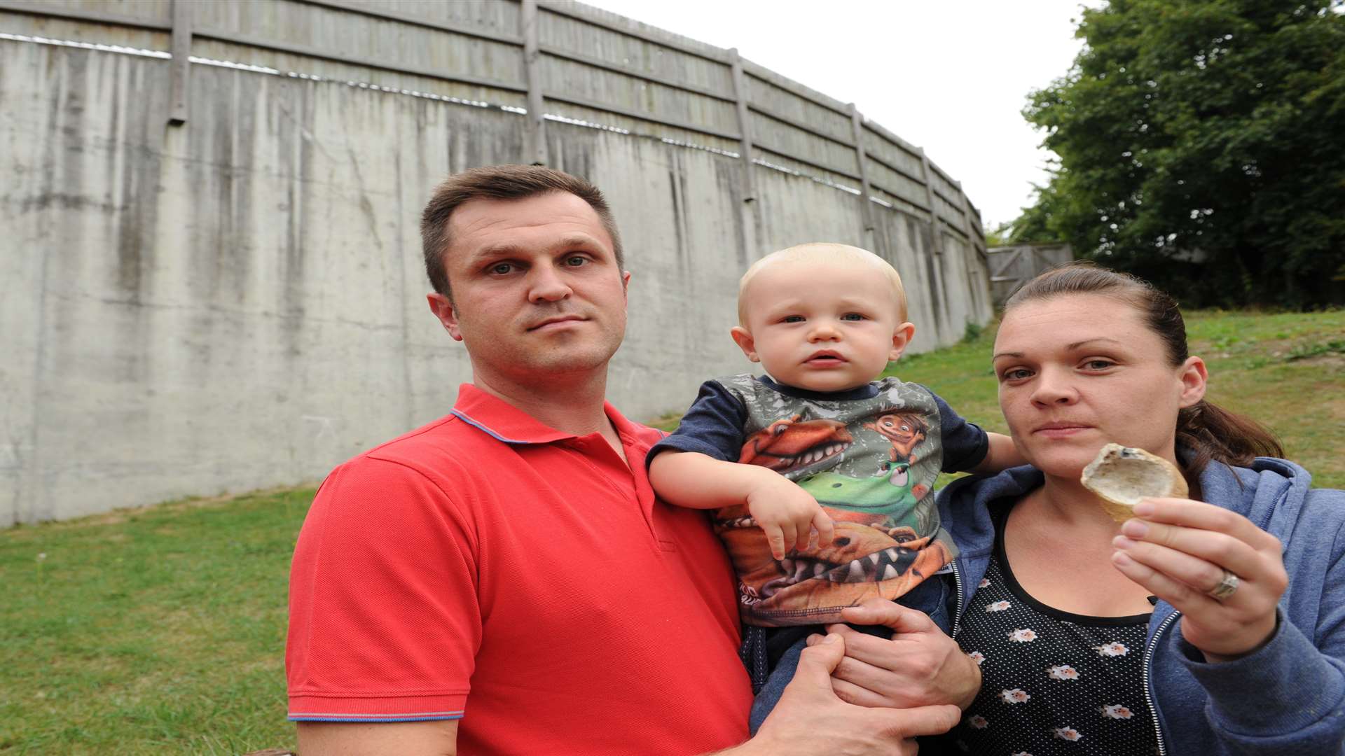 Shane and Laura Haughey with baby Alfie. Picture: Steve Crispe