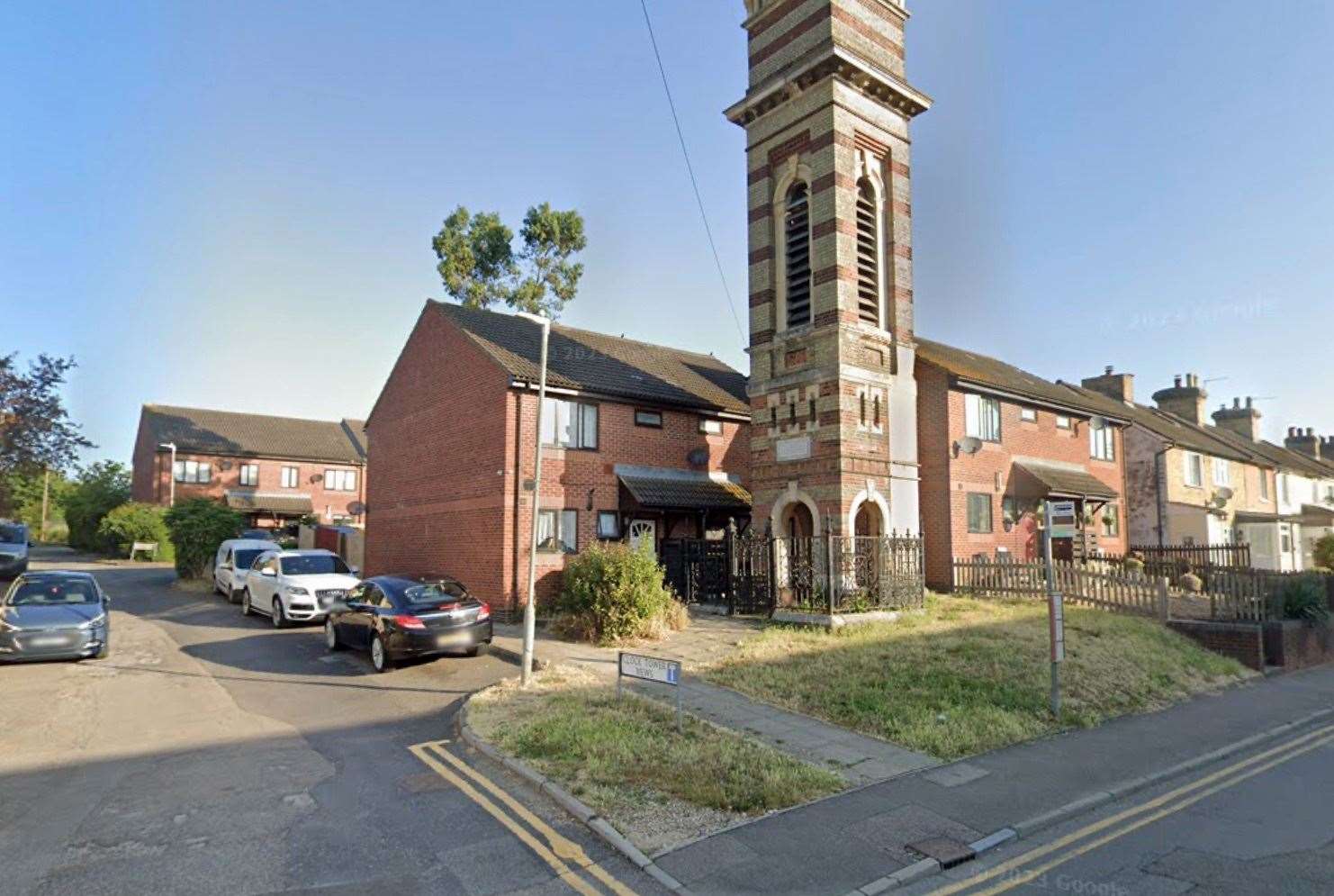 Police and fire crews were called to Clock Tower Mews near Holborough Road, Snodland, after reports of a disturbance. Picture: Google